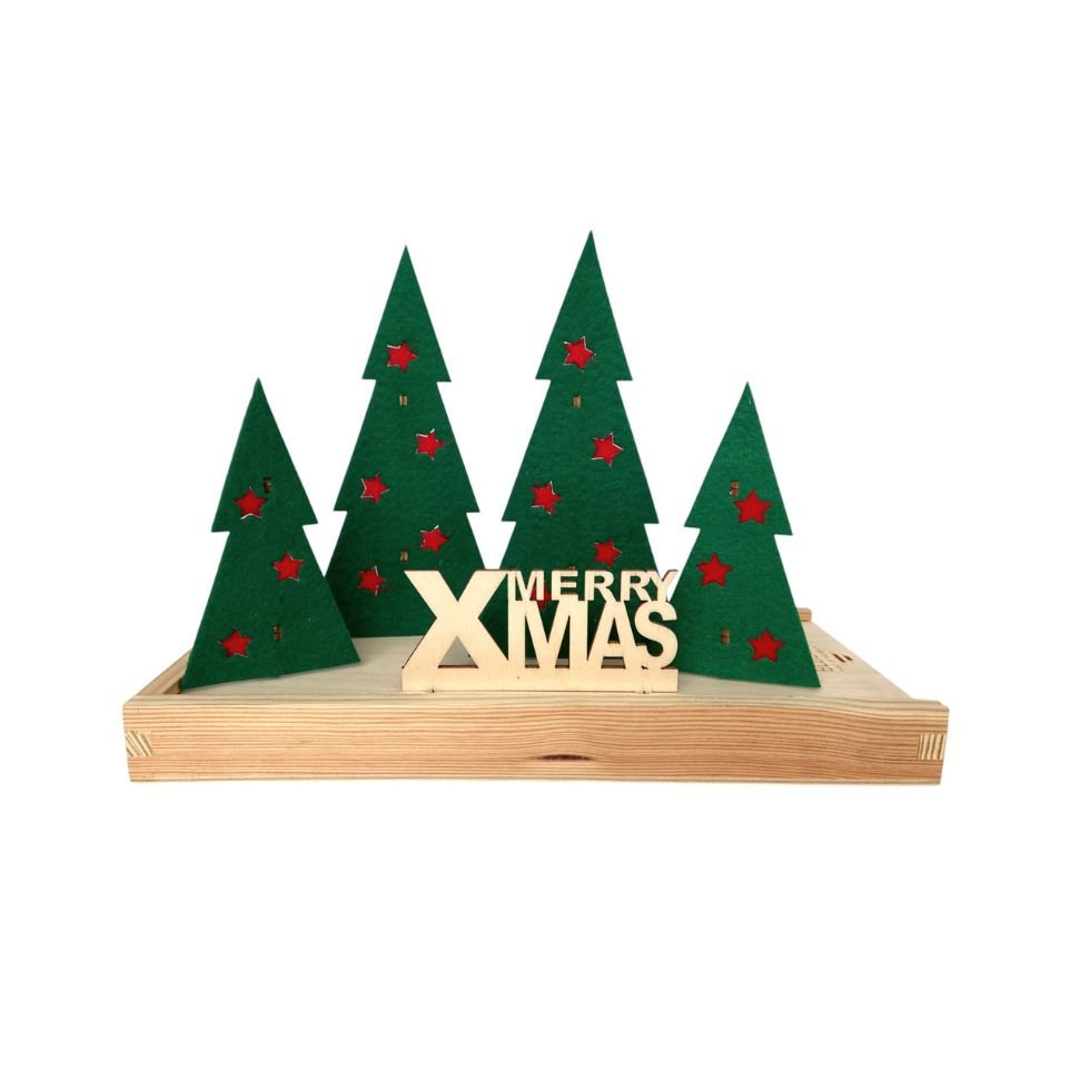 Happy Xmas | brievenbus kerst - Blooms out of the Box