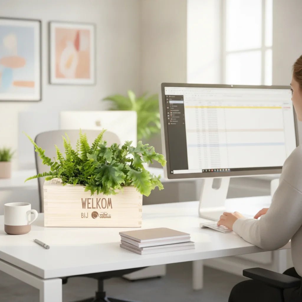 BloomsBox 'your WELKOM design' - M - duurzaam bloem- & plantcadeau | Blooms out of the Box