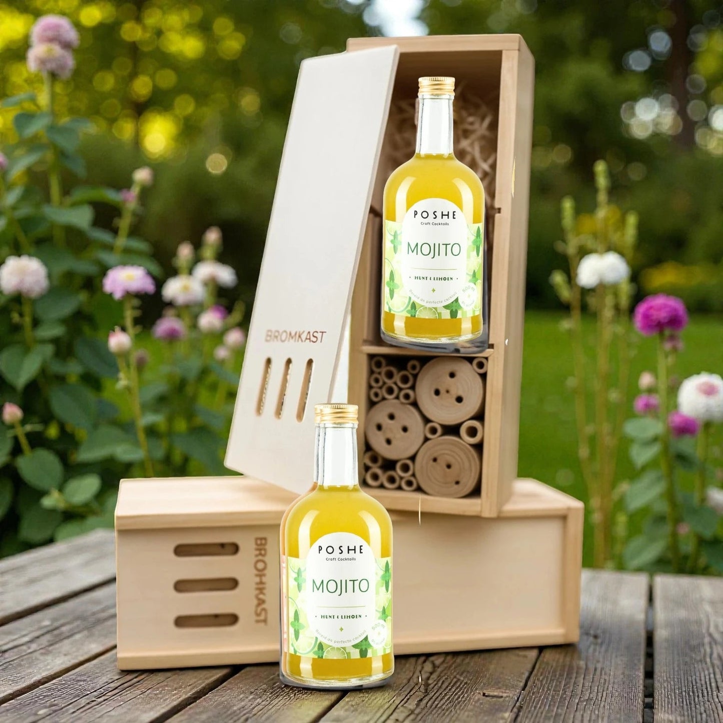 Bromkast - alcoholvrij wijn relatiegeschenk - Blooms out of the Box