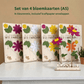 Happy Blooms - Duo 'Hart onder de riem' (set van 4) - duurzaam bloem- & plantcadeau | Blooms out of the Box