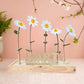 Happy Blooms brievenbusbloemen in het wit met houten bordje 'hart onder de riem'. 