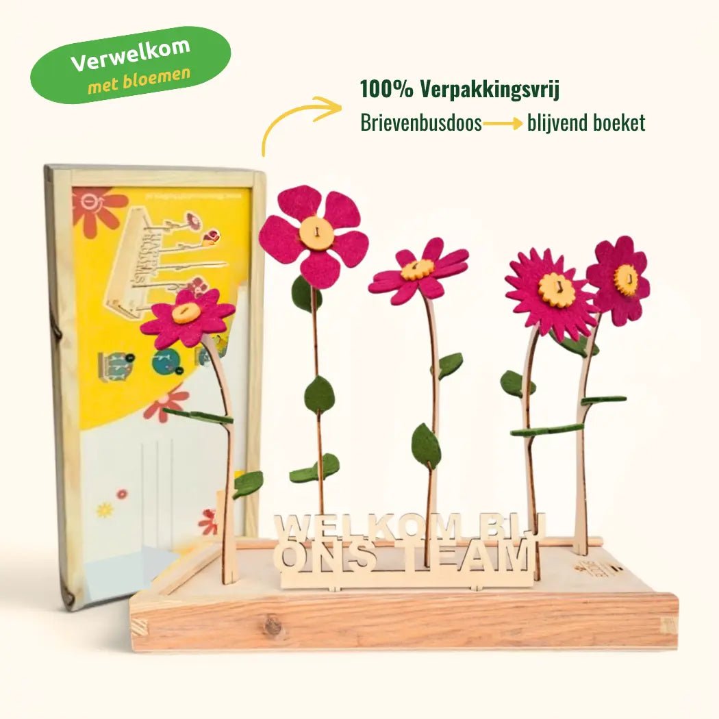 Happy Blooms 'Welkom bij ons team' - Blooms out of the Box