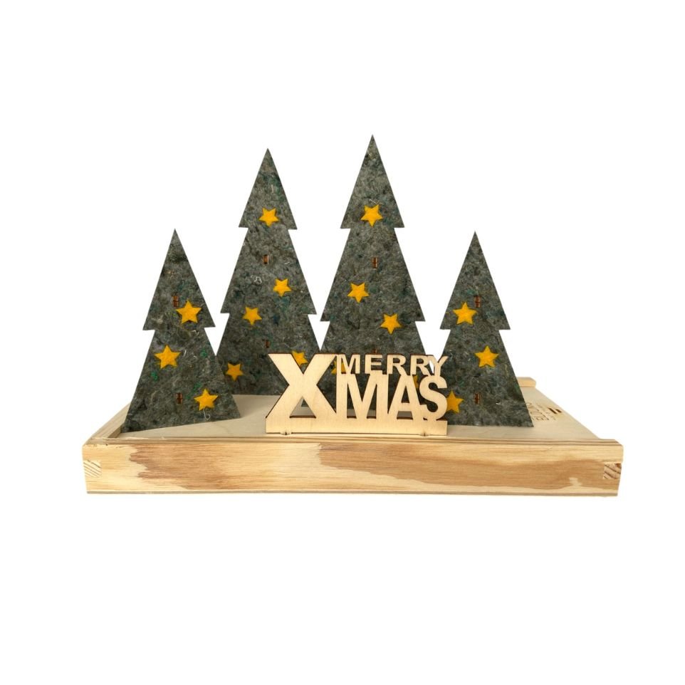 Happy Xmas | brievenbus kerst - Blooms out of the Box