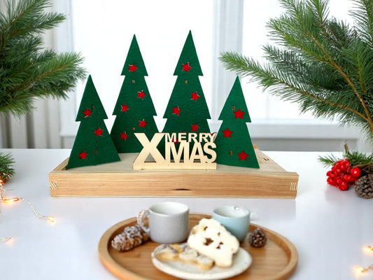 Kerstcadeau - kerstboompjes (6 stk) - duurzaam bloem- & plantcadeau | Blooms out of the Box