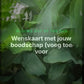 Wenskaart met jouw boodschap (voeg toe voor elke Box waarin je een kaart wilt) – Clean Showcase