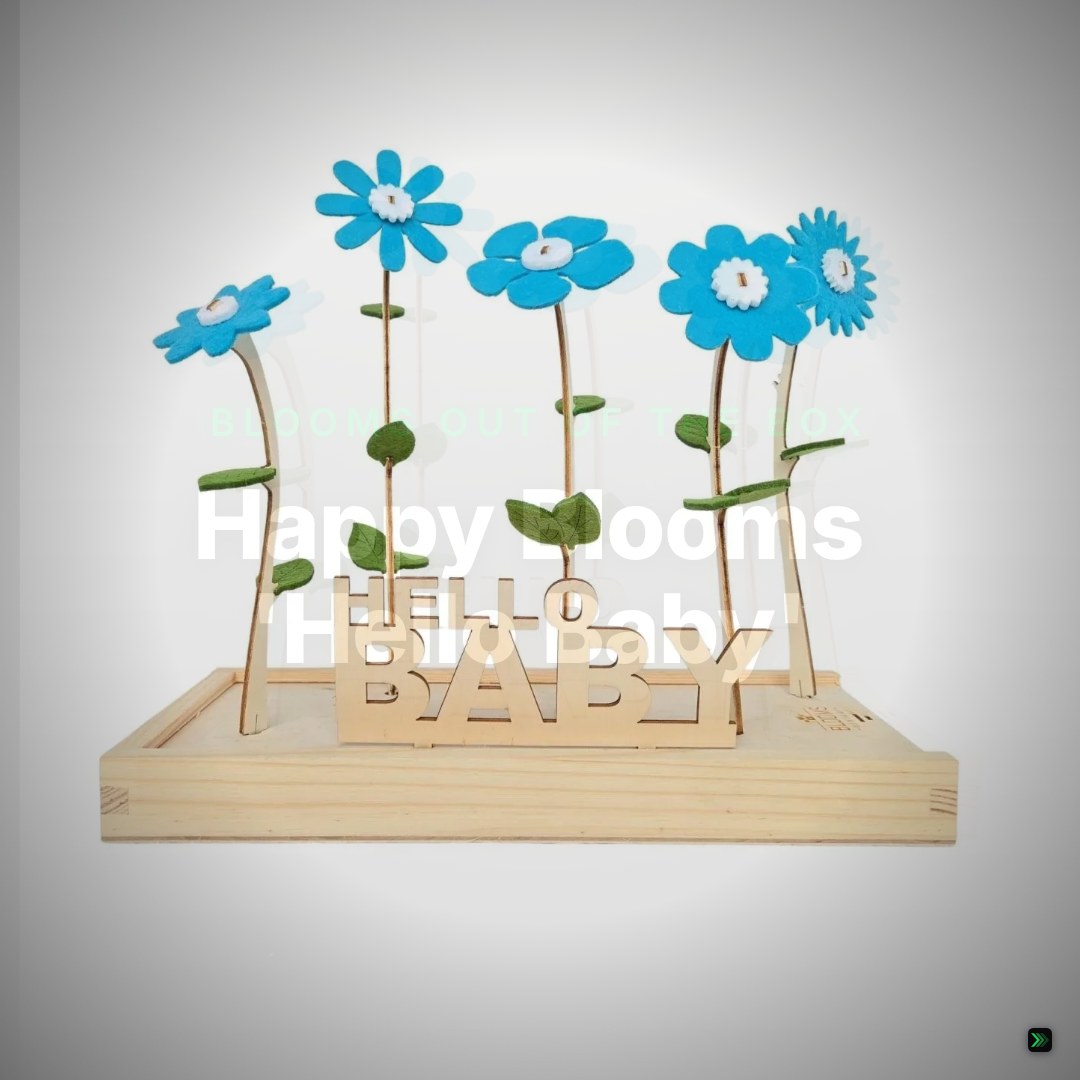 Happy Blooms 'Hello Baby' – Clean Showcase